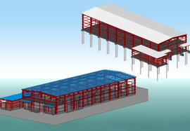Насосно-фильтрационная станция системы ЦЗС. Конструктивная модель.