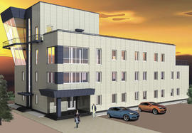 Здание управления воздушным движением с командно-диспетчерским пунктом