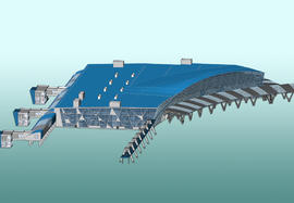 Аэровокзал. Архитектурная модель.