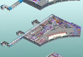 Аэровокзал. Инженерная модель.